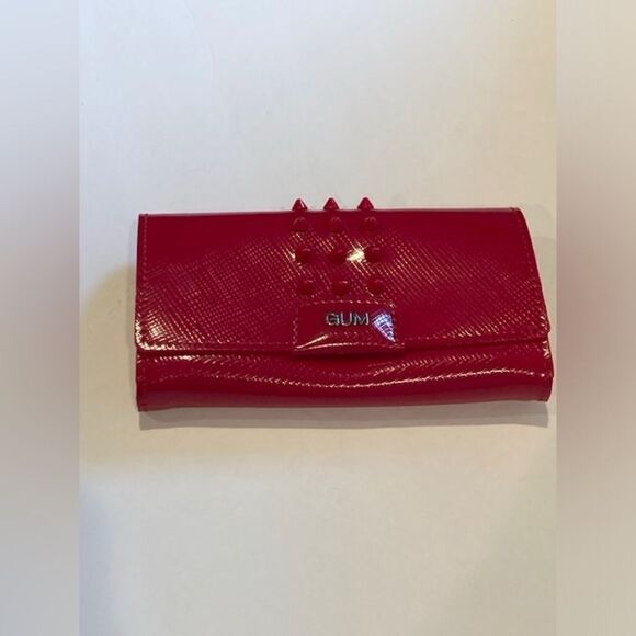 Women’s Gianni Chiarini GUM Pink Purse Clutch No Strap Snaps Open Made in Italy - Picture 1 of 10